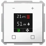 MDT Raumtemperaturregler Smart 63 mit Farbdisplay Studiowei&szlig; gl&auml;nzend