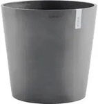 Pflanztopf Ecopots Amsterdam Kunststoff &Oslash; 50 cm H 43,8 cm grau - Grau
