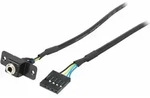 Asrock Rear Audio Cable, 3.5mm, Weiblich, M&auml;nnlich, Schwarz - Schwarz