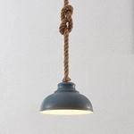 Lindby H&auml;ngeleuchte Chaby, &Oslash; 29 cm, einflammig, Metall, Seil - Silber/Grau