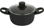 BALLARINI 75002-921-0, Rund, Schwarz, Aluminium, Schwarz, Gas, Induktion, Glas -