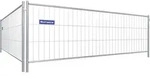 Schake Mobilzaun Standard Element mit Haken und &Ouml;sen 3,5x1,2m - Wei&szlig;