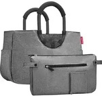 Reisenthel Loopshopper M twist silver - Grau/Schwarz