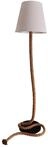 Stehleuchte - Stehleuchte "ROPE" H: 165cm, Stehlampe im Landhaus Stil, aus Metall,