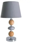 Tischleuchten - Keramik Tischleuchte "ARAGA" H: 36cm grau, Tischlampe im Natural