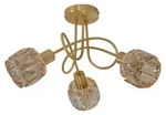 Spots - 3er LED-Spot "JOSEFA" gold, Strahler im Retro Style, aus Metall und...