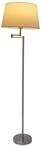 Stehleuchte - Stehleuchte "BOLOGNA" H:158cm beige, Stehlampe im Landhaus Stil, aus