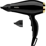 BaByliss Super Pro 2300, AC, 33,3 m/s, 120 m3/h, Schwarz, Gold, Einfarbig,