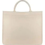 bugatti Leder Schultertasche Shopper mit Laptopfach Daphne Tote Bag Beige - Beige