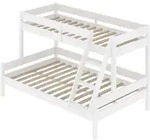 Etagenbett Vitalispa Everest Wei&szlig; 140x200 / 90x200 cm, Model 28547 - Wei&szlig;