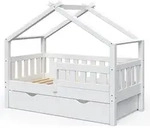 Hausbett Vitalispa Design Wei&szlig; 70x140 cm mit Schublade, Model 33269 - Wei&szlig;