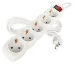 EMOS Steckdosenleiste 5-fach mit Schalter, 3 m Kabel 1,5 mm, wei&szlig;, Steckdosen...