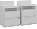 Nachttisch Vicco Monty Wei&szlig; 2er Set, Model 40435 - Wei&szlig;