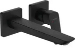hansgrohe Einhebel-Waschtischarmatur Logis matt-sw, UP, f Wandmont., Ausl. 206mm -