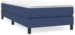 vidaXL Boxspringbettgestell Blau 100x200 cm Stoff - Blau