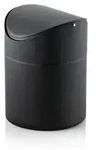 Tischabfalleimer mit Schwingdeckel Stahl schwarz 16 cm - Schwarz