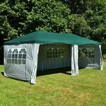 VCM Pavillon | Ma&szlig;e ca. 3x6 m | wasserabweisende 110g / m&sup2; PE Plane | Partyzelt 