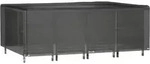 vidaXL Gartenm&ouml;bel-Abdeckung 12 &Ouml;sen 240x180x80 cm Rechteckig - Schwarz