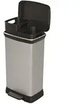 Curver Deco Bin Duo 23 l + 23 l silber - Silber