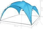 vidaXL Kuppelpavillon 450x450x265 cm Hellblau - Blau
