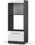 Mikrowellenschrank Vicco Fame-Line Wei&szlig; Hochglanz 60 cm offen, Model 38582 -