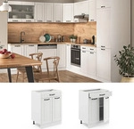 K&uuml;chenunterschrank Vicco R-Line Wei&szlig; Landhaus 60 cm mit Schublade, ohne