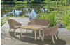 Garden Pleasure 4tlg. Lounge Gruppe Akazie Holz Garten Tisch Sofa Stuhl Stühle