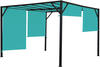 Pergola Baia, Garten Pavillon Terrassenüberdachung, stabiles 6cm-Stahl-Gestell +