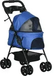 PawHut Hundewagen Pet Stroller f&uuml;r kleine Hunde Haustierwagen Oxford Blau -...