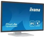 24" WHITE Bonded PCAP 10P Touch, 1920x1080, IPS-panel, Flat Bezel Free Glass Front,