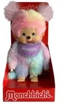 Monchhichi Pl&uuml;schfigur M&auml;dchen Batik-Style mehrfarbig 20cm - Bunt