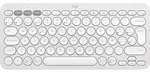 Logitech Pebble Keys 2 K380s - QWERTY Spanish Layout, White - Wei&szlig;