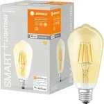 LEDVANCE SMART+ WiFi Filament Edison, Intelligentes Leuchtmittel, WLAN, Gold,...