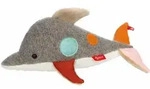 sigikid Patchwork Sweety Delfin Yellow, Kuscheltier, Pl&uuml;schtier, Schmusetier,