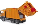 Bruder 03760 MAN TGS M&uuml;ll-LKW - Kippbarer M&uuml;llbeh&auml;lter zum &Ouml;ffnen, ab 4 Jahren -