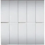 trendteam Garderobe Garderobenschrank Mirror Wei&szlig; Melamin 185 x 191 x 34 cm -...