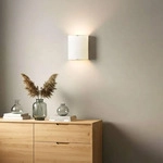 Lindby Wandleuchte Phil, wei&szlig;, Glas, H&ouml;he 21cm - Wei&szlig;
