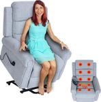 Fernsehsessel MCW-K63, Relaxsessel Sessel, Liegefunktion Aufstehhilfe Massage