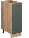Apothekerschrank Vicco Fame-Line Gr&uuml;n-Gold Landhaus 30 cm ohne Arbeitsplatte, Model