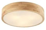 Lindby Deckenlampe Tanju, &Oslash;40 cm, 3-flg., Kautschukholz, E27 - Hellbraun