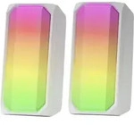 Tragbare Bluetooth-Lautsprecher Mars Gaming MSRGBW Wei&szlig; 15 W 4 W - Wei&szlig;