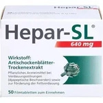 Hepar-SL 640 mg Filmtabletten bei Verdauungsst&ouml;rungen, 50 St. Tabletten