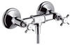 hansgrohe 2-Griff-Brausearmatur AXOR MONTREUX DN 15, Aufputz brushed nickel