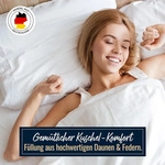 Spessarttraum Kleinkissen Lara F&uuml;llung: halbwei&szlig;e fedrige Daune/Feder von der Gans