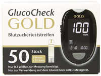 aktivmed GmbH GlucoCheck GOLD Blutzuckerteststreifen, 50 Stück
