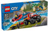 LEGO City 60412, 60412 LEGO CITY Feuerwehrgeländewagen mit Rettungsboot