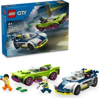 LEGO City 60415, 60415 LEGO CITY Verfolgungsjagd mit Polizeiauto und Muscle Car