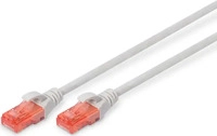 Digitus DK-1612-100, Digitus DK-1612-100 RJ45 Patchkabel CAT 6 U/UTP 10.00 m Grau