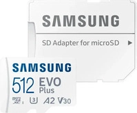 Samsung MB-MC512SA/EU, Samsung EVO Plus microSD-Karte Retail 512GB UHS-I, v30 Video Samsung MB-MC512SA/EU, Samsung EVO Plus microSD-Karte Retail 512GB UHS-I, v30 Video