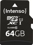Intenso 3423490, Intenso Premium microSDXC-Karte 64GB Class 10, UHS-I inkl. Intenso 3423490, Intenso Premium microSDXC-Karte 64GB Class 10, UHS-I inkl.